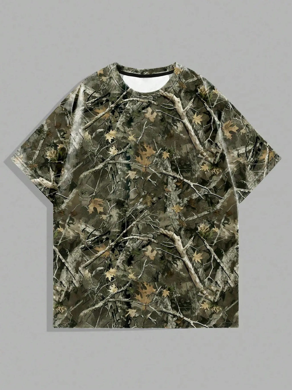 All Over Print Short Sleeve Regular Fit Casual Leaf Print Crew Neck Daily Top All Seasons T-Shirts, Hoodie, Sweatshirt