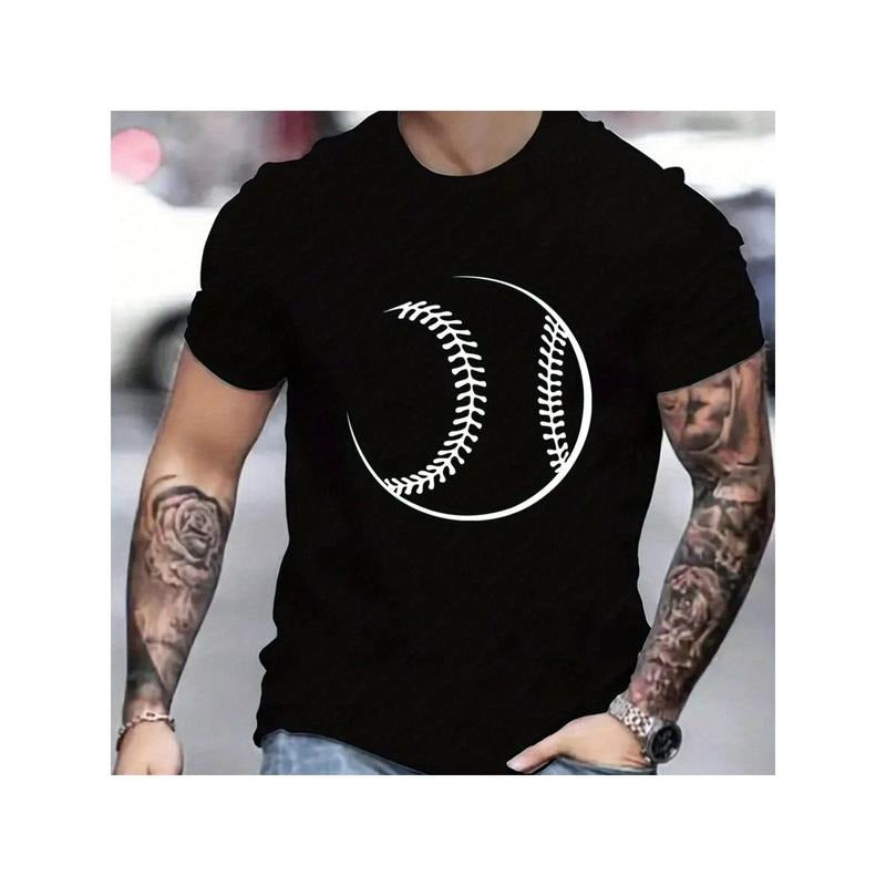 Men's Baseball Printed Men's Crew Neck Shirt Christmas Shirts Halloween Shirt Funny Christmas Gifts Halloween Gifts made...
