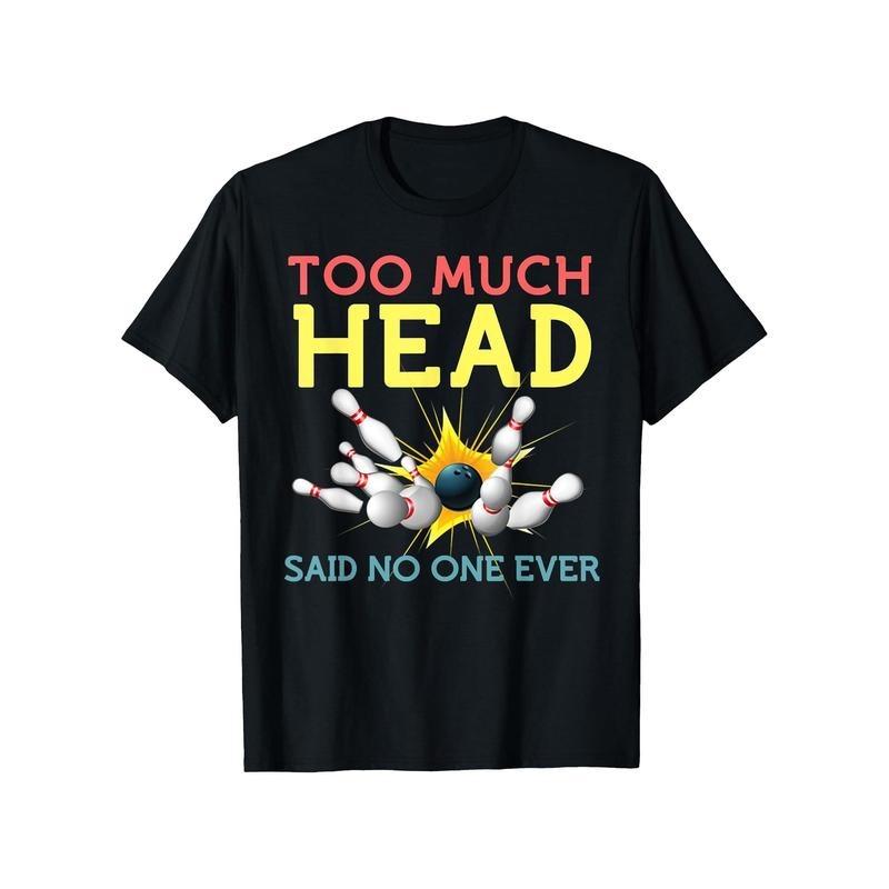 Men's Cotton Bowling Graphic Tee - Casual Round Neck Short Sleeve T-Shirt, Breathable & Soft for Summer made in usa...
