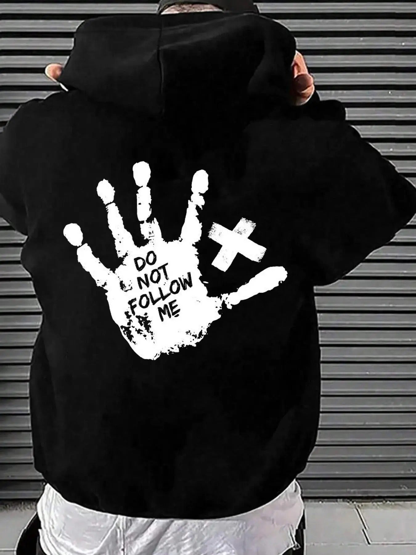 Men's Graphic Print Plush Lined Drawstring Hoodie, Regular Fit Street Fashion Casual Comfy Thermal Warm Long Sleeve...