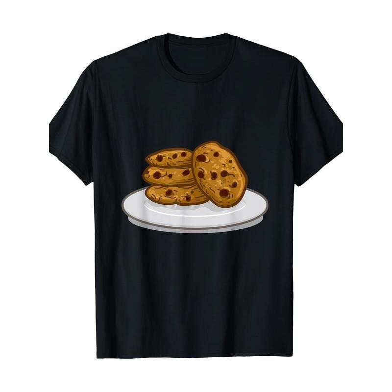 Men's Halloween Cookie Graphic Tee - 100% Cotton, Short Sleeve, Round Neck T-Shirt for Casual Wear Made in USA Hoodie...