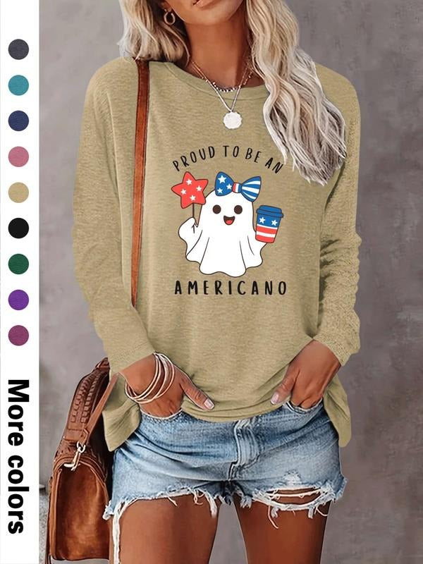 Men's Halloween Skull Print Long Sleeve Casual Fitted T-Shirt, Comfortable Fabric, Available in 9 Colors, All Seasons...