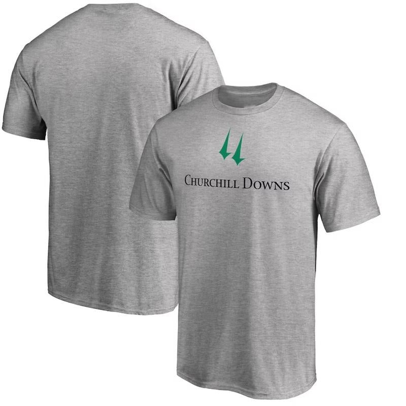 Men's Heathered Gray Kentucky Derby T-Shirt, Churchill Downs 2025 Tee, Horse Racing Fan Shirt 28U4H Hoodie Sweatshirt