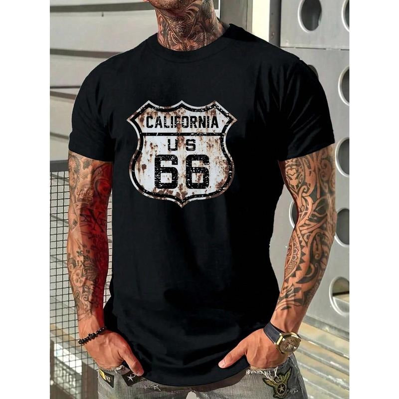 Men's Letter Printed T-Shirt For Spring And Summer Made in USA Hoodie Sweatshirt | PrintMintTees.com