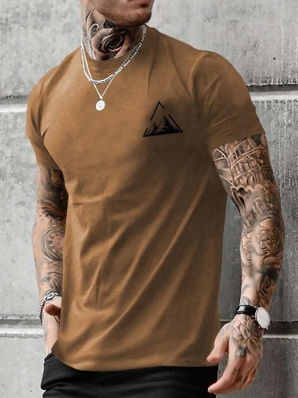 Regular Fit Round Neck Short Sleeve Casual Crew Neck Summer Top Daily T-Shirts, Hoodie, Sweatshirt