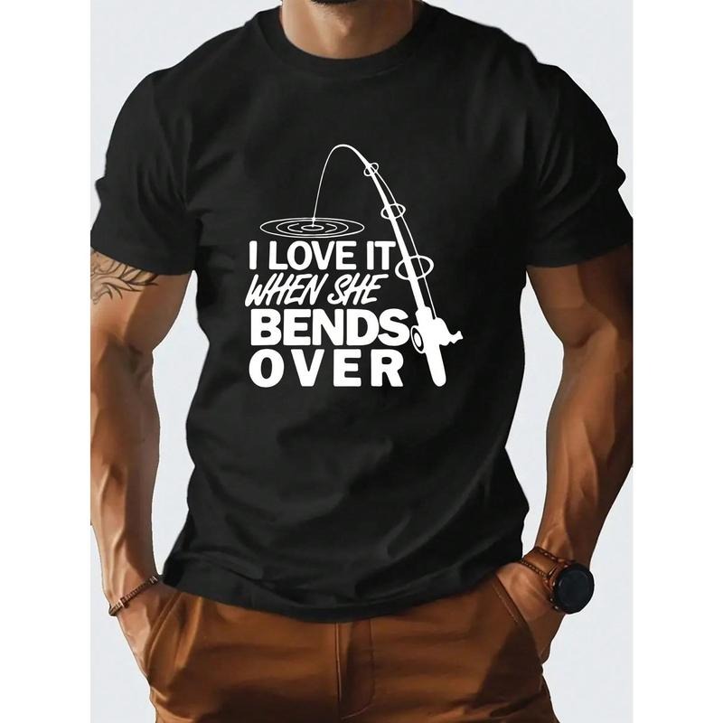 Men's Summer Casual Short Sleeve T-Shirt With Slogan Print Made in USA Hoodie Sweatshirt | PrintMintTees.com