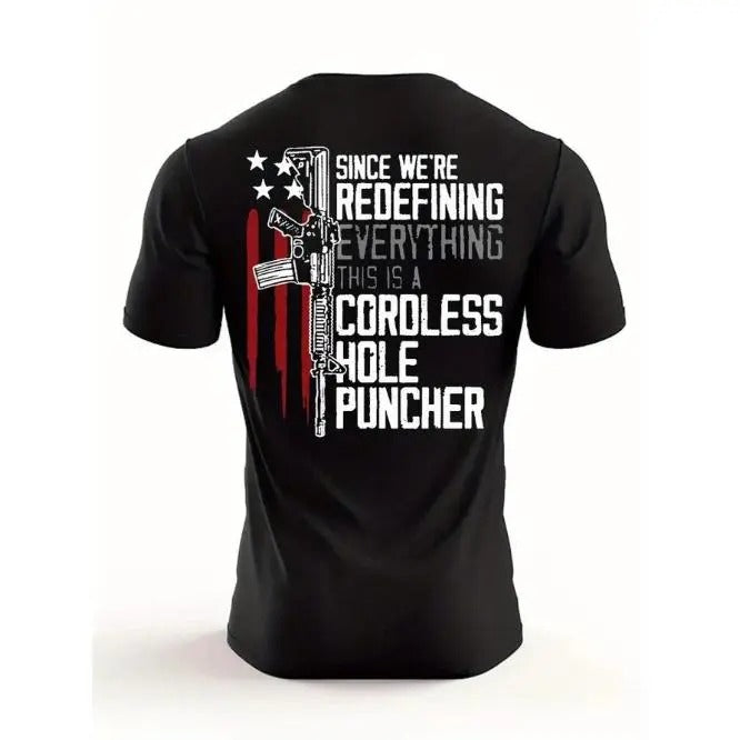 Men's Summer Regular Fit Gun Graphic Short Sleeve Fashion Casual T-Shirt Made in USA Hoodie Sweatshirt | PrintMintTees.com