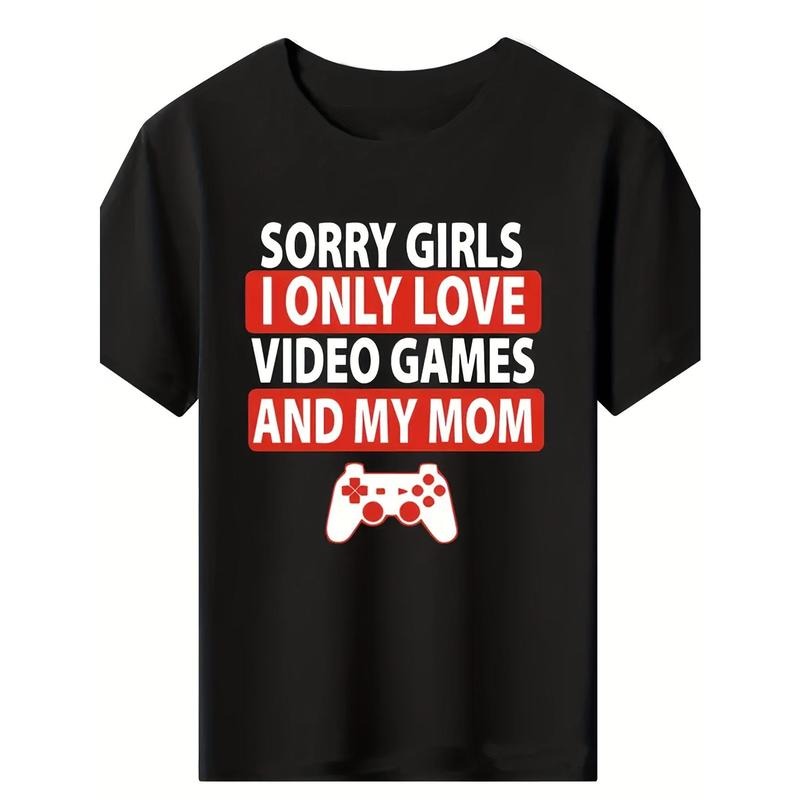 Men's Video Game Graphic Print Casual Crewneck Short Sleeve T-shirt made in usastyle{n002}2 Hoodie Sweatshirt