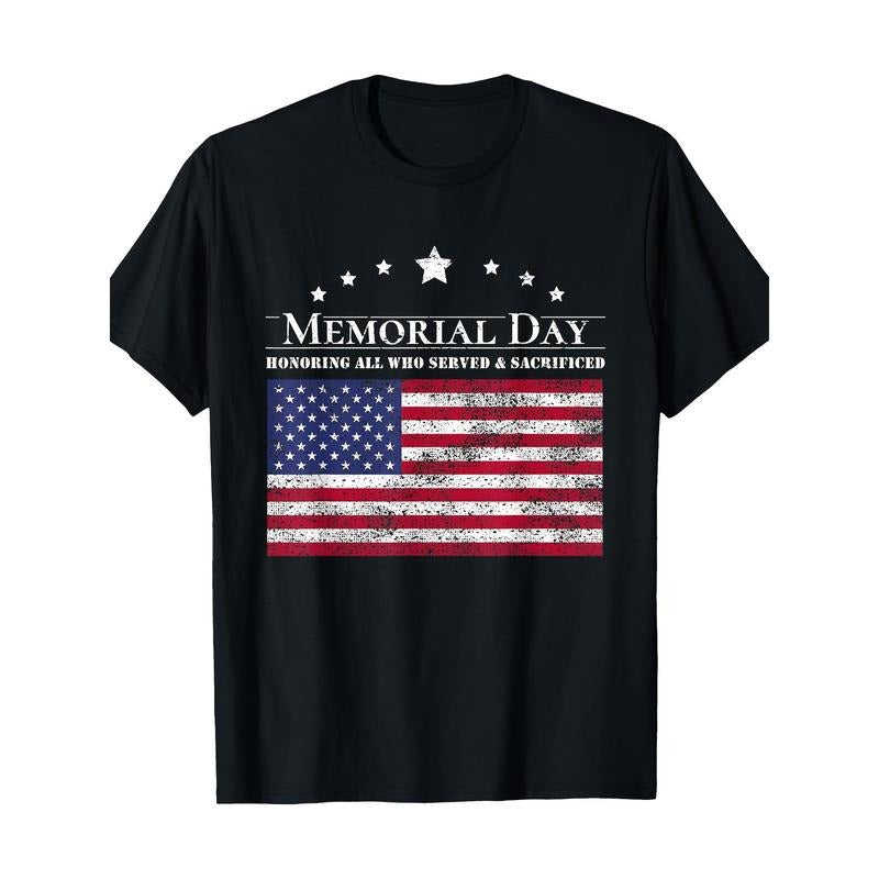 Men's Women's Memorial Day Patriotic T-Shirt