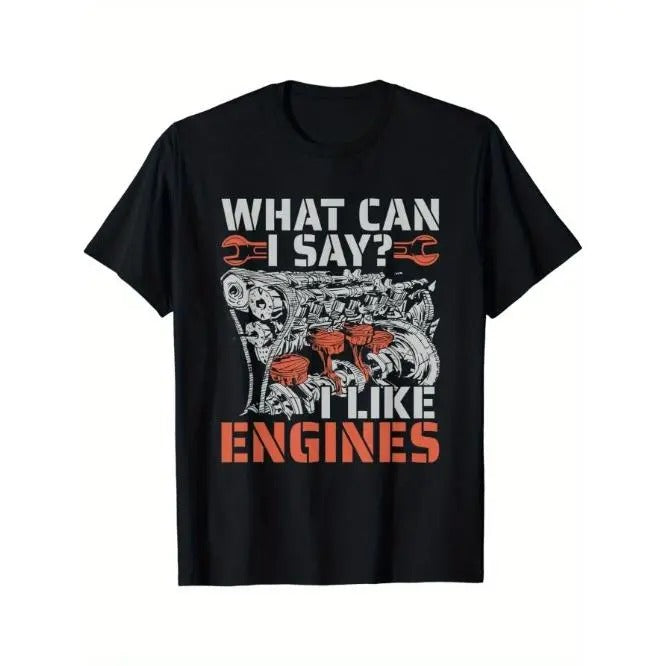 Men's mechanic T-shirt, car mechanic T-shirt, simple design, showing a sense of high-end Made in USA Hoodie Sweatshirt