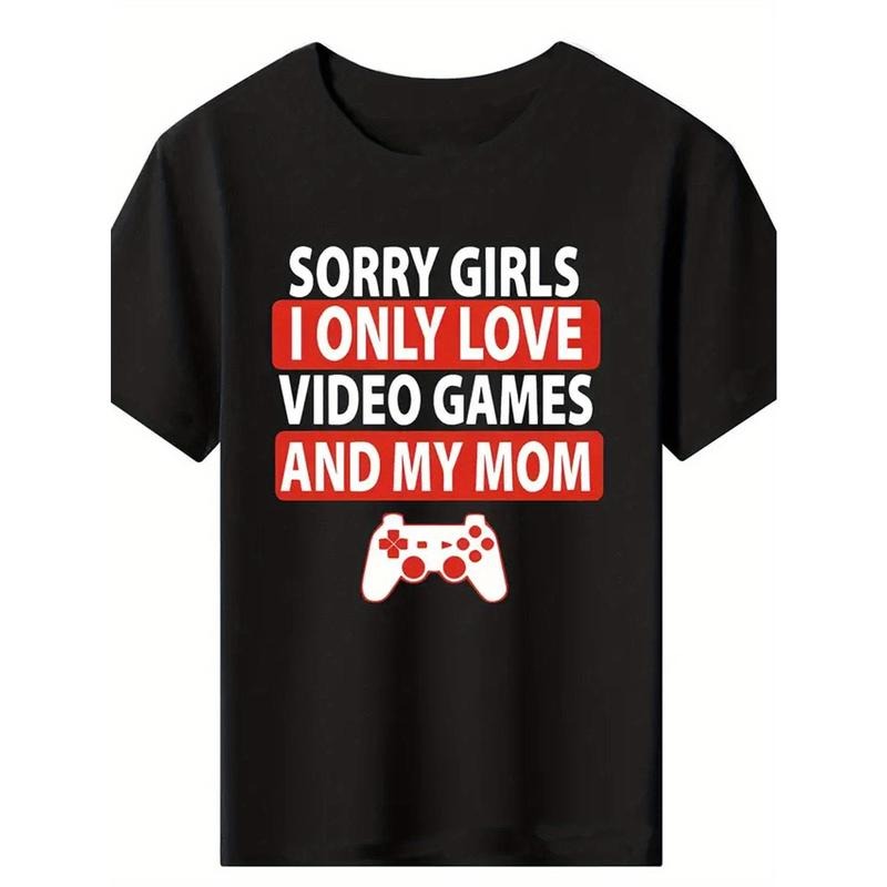 Men's video game graphic print casual crewneck short sleeve t-shirt Made in USAstyle{n002}3 Hoodie Sweatshirt