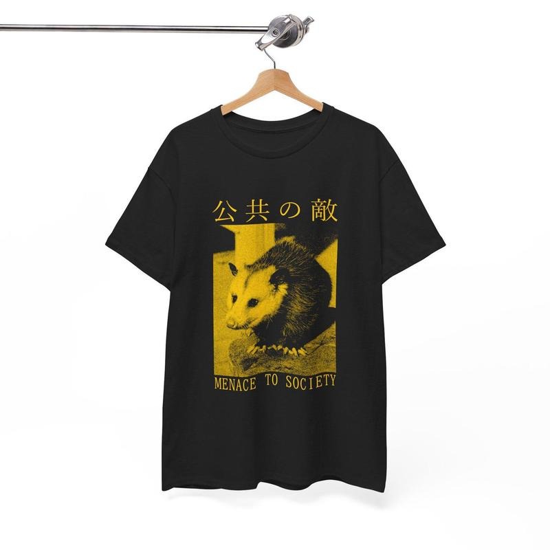 Menace to Society Japanese Opossum T-Shirt Hoodie Sweatshirt | PrintMintTees.com