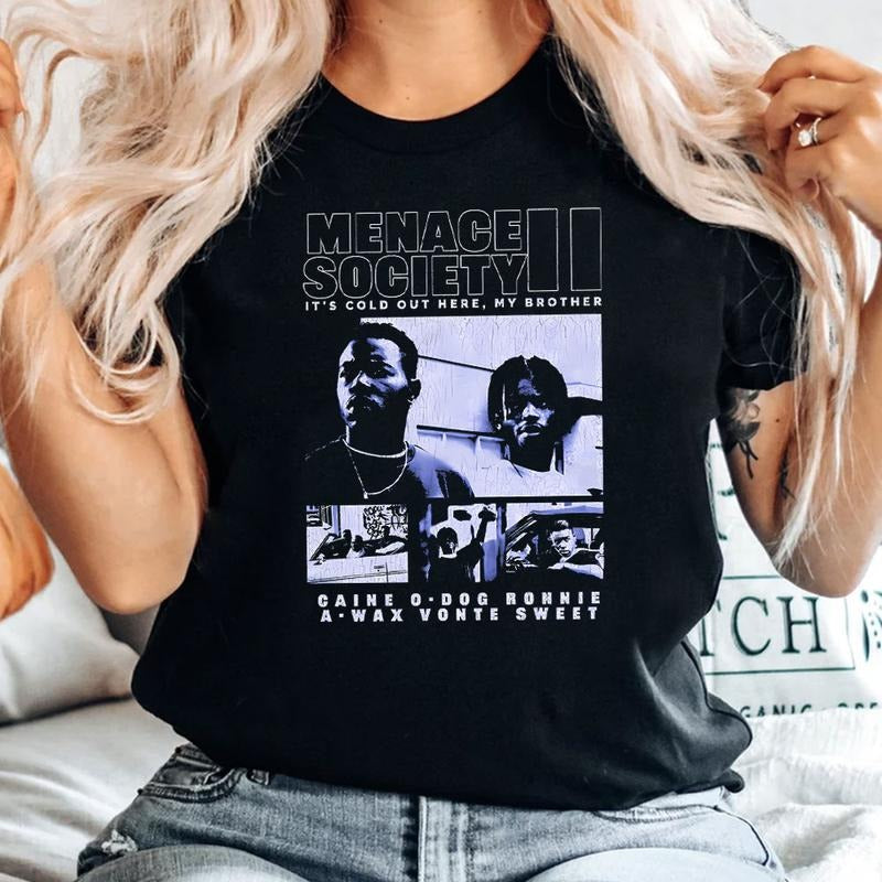 Menacee II Socjety Heavyweight Shirt, 90s MovieShirt, Menace to Society Tee Hoodie Sweatshirt | PrintMintTees.com