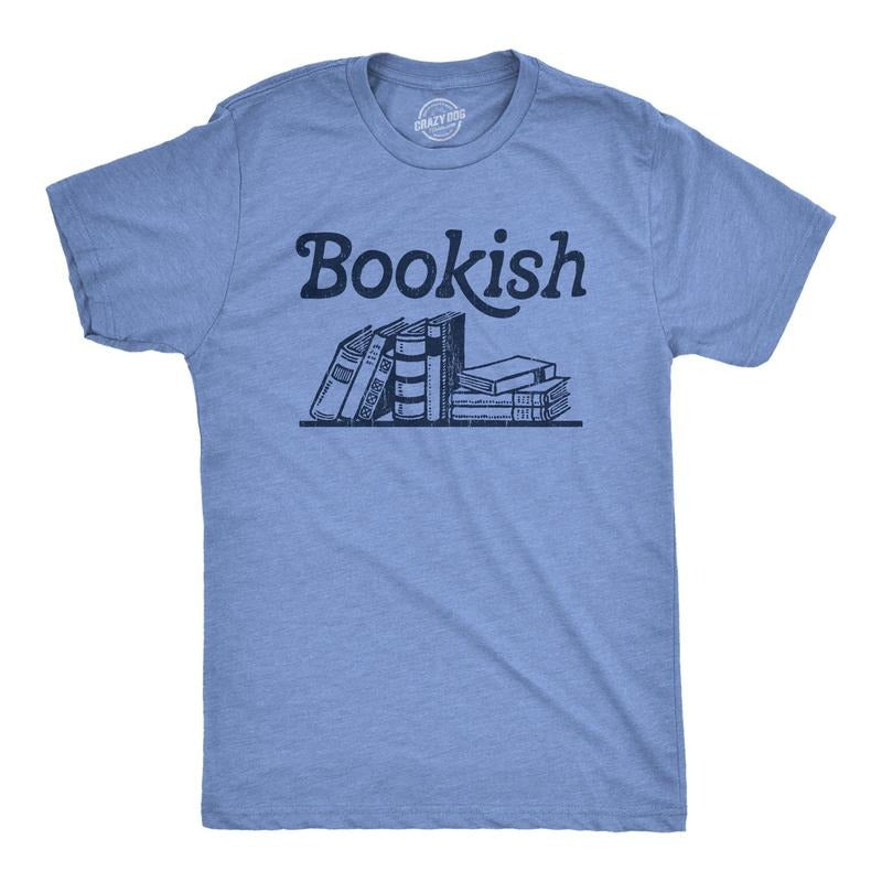 Mens Bookish T Shirt Funny Reading Lovers Book Worm T Shirt For Guys Hoodie Sweatshirt | PrintMintTees.com