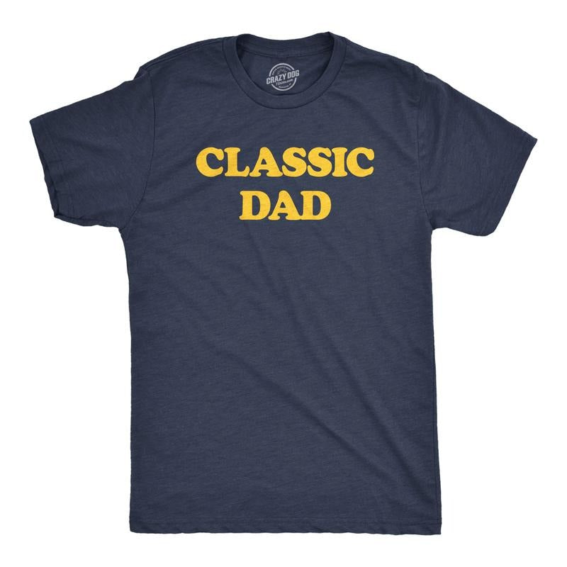 Mens Classic Dad T Shirt Funny Fathers Day Gift Tee For Guys Mens Funny T Shirts Cool Tees Soft Stylish Casual Menswear...