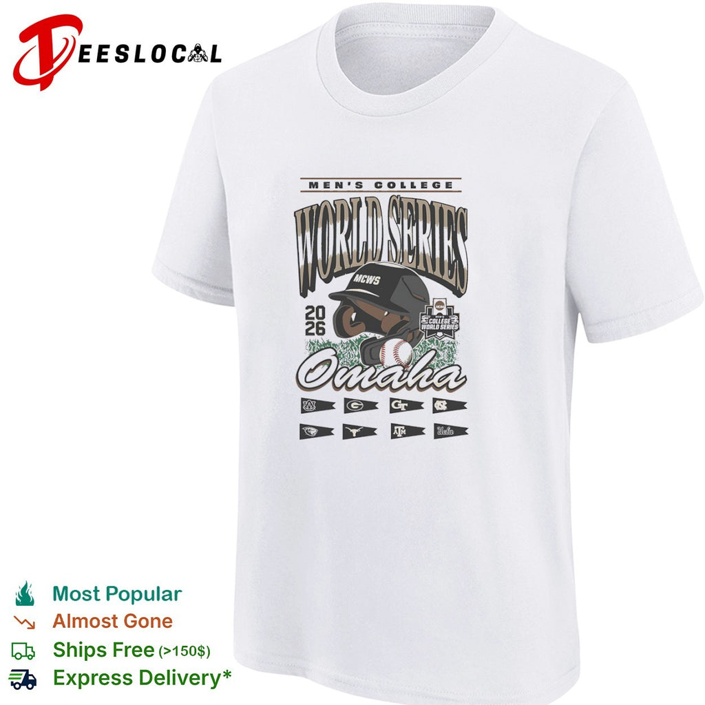 Men’s College World Series 2026 Omaha NCAA Baseball Auburn Georgia Tech UNC shirt