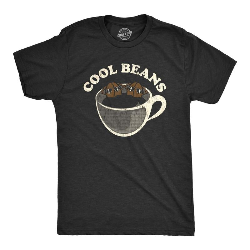 Mens Cool Beans T Shirt Funny Coffee Lover Cafe Barista Graphic Tee Mens Funny T Shirts Cool Tees Soft Stylish Casual...