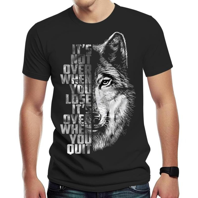 Mens Cool Wolf 3D Print Tshirt Summer Trend T Shirt Motivational T-Shirt Tops made in usa Hoodie Sweatshirt