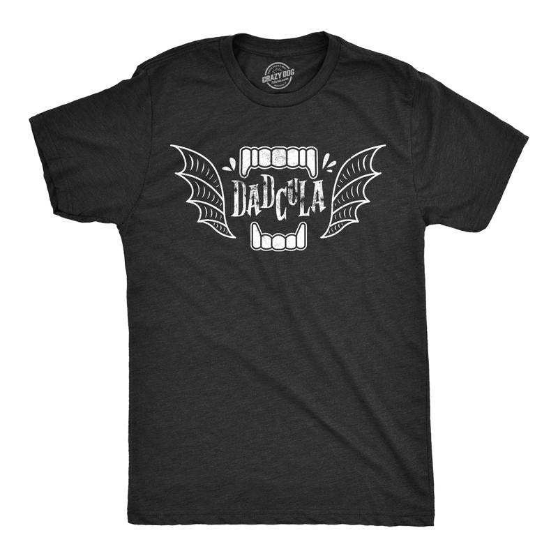 Mens Dadcula T Shirt Funny Halloween Dracula Tee For Guys Mens Funny T Shirts Cool Tees Soft Stylish Casual Menswear...