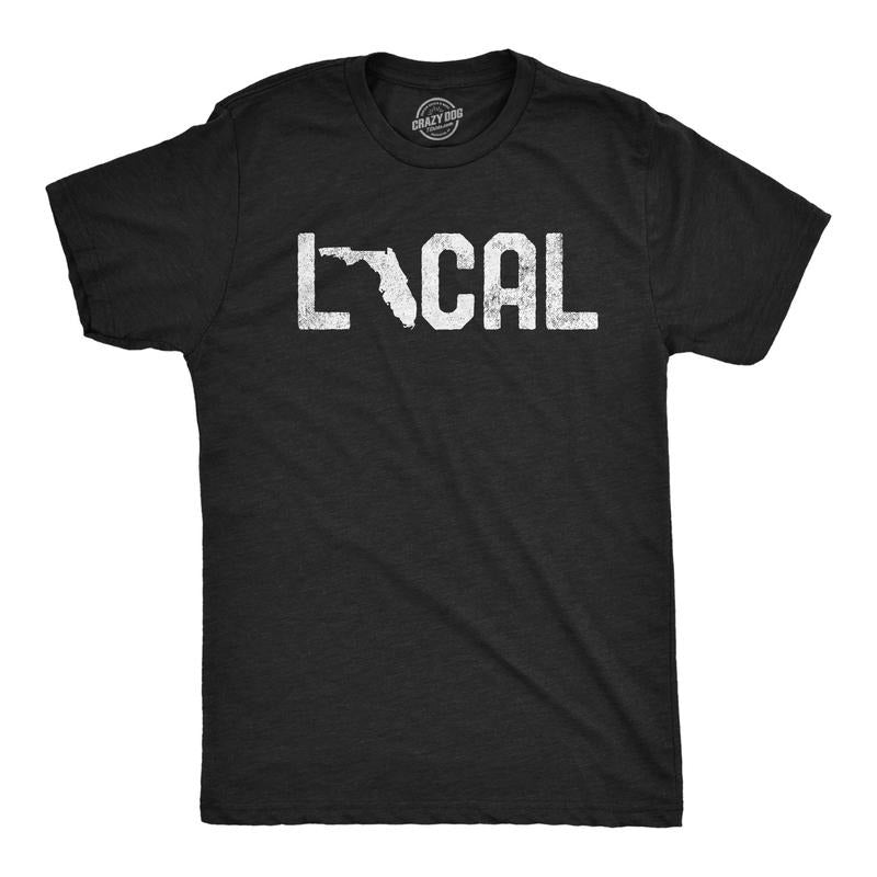 Mens Florida Local T Shirt Cool Graphic Design Cool Novelty Tee For Guys Hoodie Sweatshirt | PrintMintTees.com