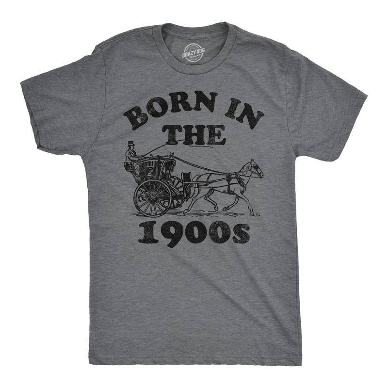 Mens Funny T Shirts Born In The 1900s Sarcastic Graphic Tee for Men Mens Funny T Shirts Cool Tees Soft Stylish Casual...