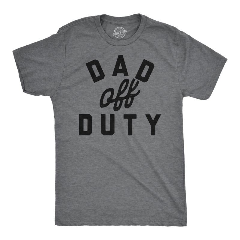 Mens Funny T Shirts Dad Off Duty Sarcastic Fathers Day Novelty Tee For Men Mens Funny T Shirts Cool Tees Soft Stylish...