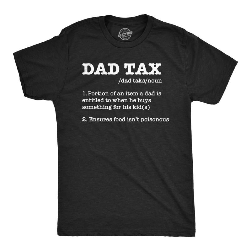 Mens Funny T Shirts Dad Tax Sarcastic Fathers Day Novelty Tee for Men Mens Funny T Shirts Cool Tees Soft Stylish Casual...