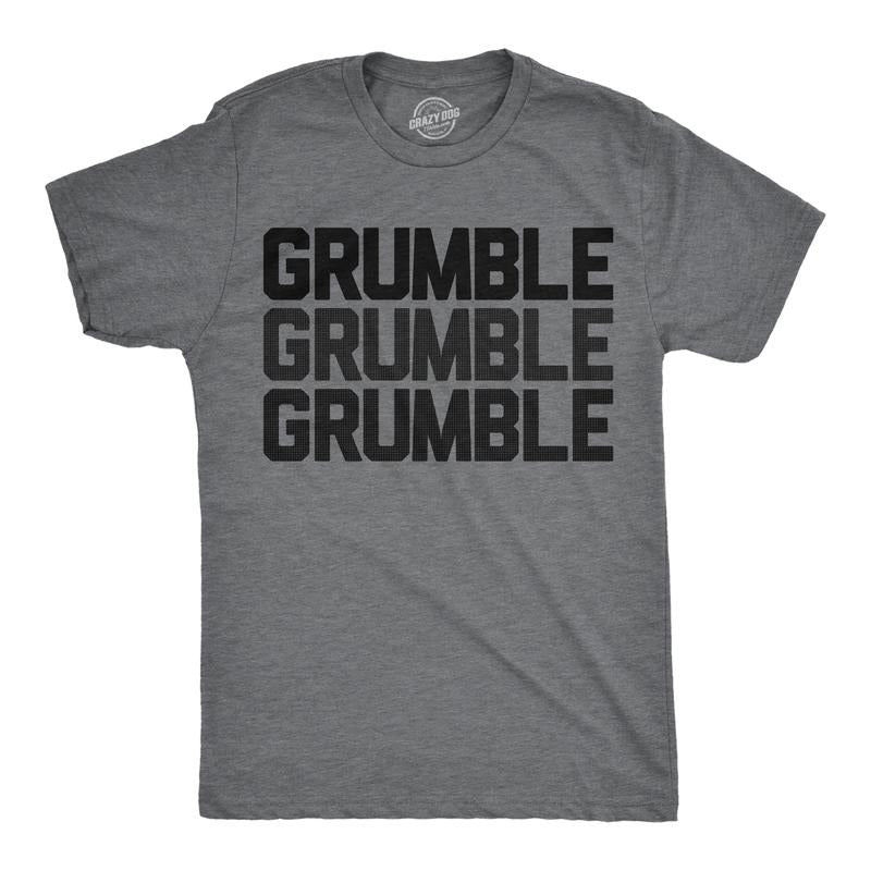 Mens Funny T Shirts Grumble Grumble Grumble Sarcastic Graphic Hungry Novelty Tee For Men Mens Funny T Shirts Cool Tees...