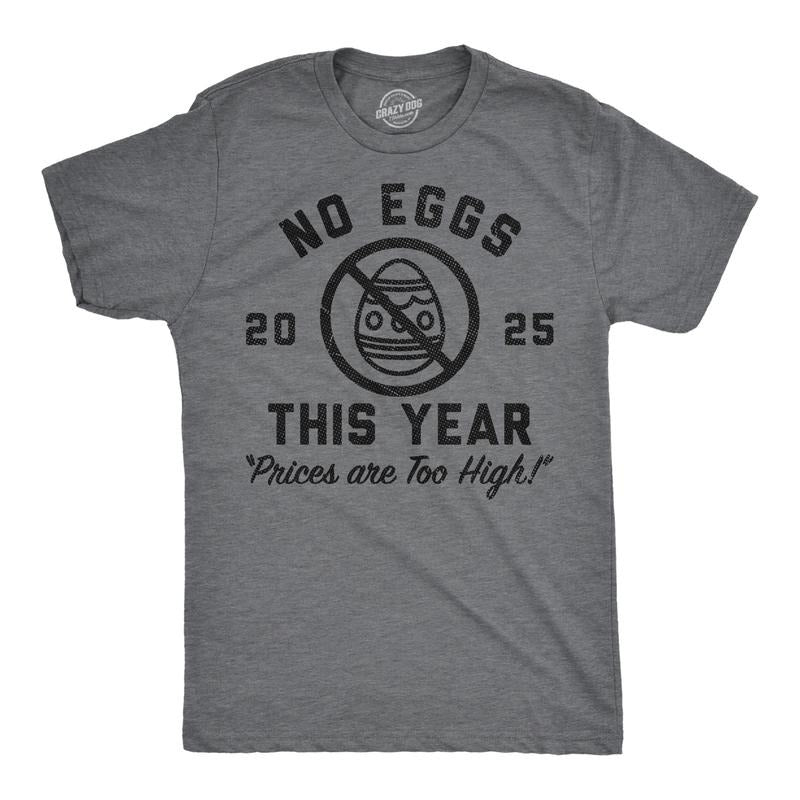 Mens Funny T Shirts No Eggs This Year Sarcastic Easter Graphic Novelty Tee For Men Mens Funny T Shirts Cool Tees Soft...
