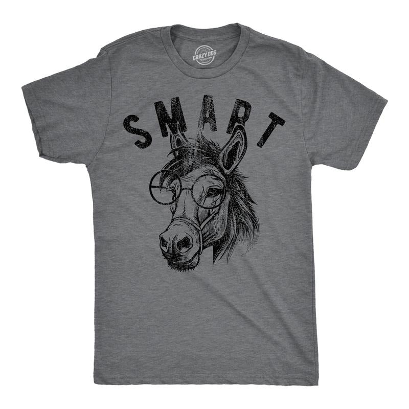Mens Funny T Shirts Smart Ass Sarcastic Donkey Graphic Tee For Men Hoodie Sweatshirt | PrintMintTees.com