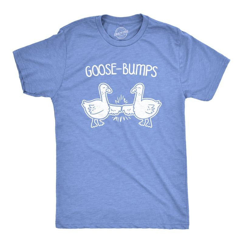 Mens Goose Bumps T Shirt Funny Knuckles Bird Fist Bump Graphic Novelty Tee Mens Funny T Shirts Cool Tees Soft Stylish...