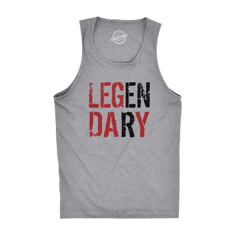 Mens Legendary Leg Day Tank Top Funny Lifting Workout Exercise Shirt Hoodie Sweatshirt | PrintMintTees.com