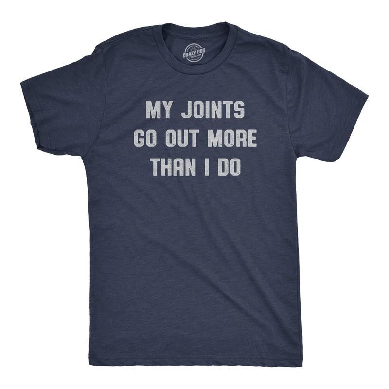 Mens My Joints Go Out More Than I Do T Shirt Funny 420 Introverted Weed Smoking Tee For Guys Hoodie Sweatshirt