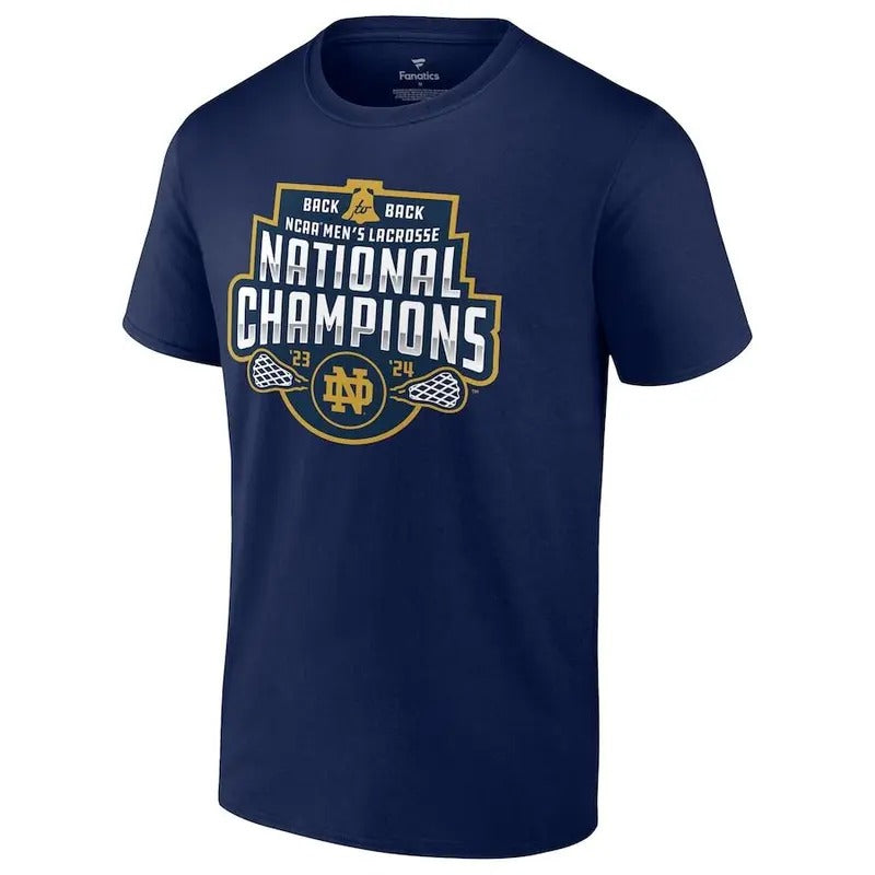 Mens Notre Dame Fighting Irish Back-To-Back T-shirt Hoodie Sweatshirt | PrintMintTees.com