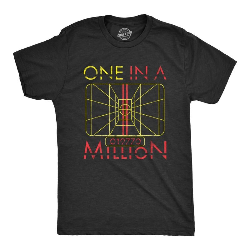 Mens One In A Million T Shirt Funny Quote Awesome Nerdy Saying Graphic Novelty Tee Mens Funny T Shirts Cool Tees Soft...