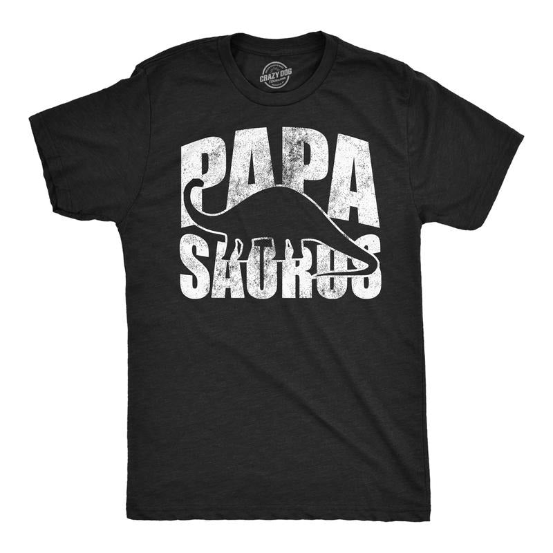 Mens Papasaurus Funny T Shirts Awesome Fathers Day Dino Graphic Tee For Dads Mens Funny T Shirts Cool Tees Soft Stylish...
