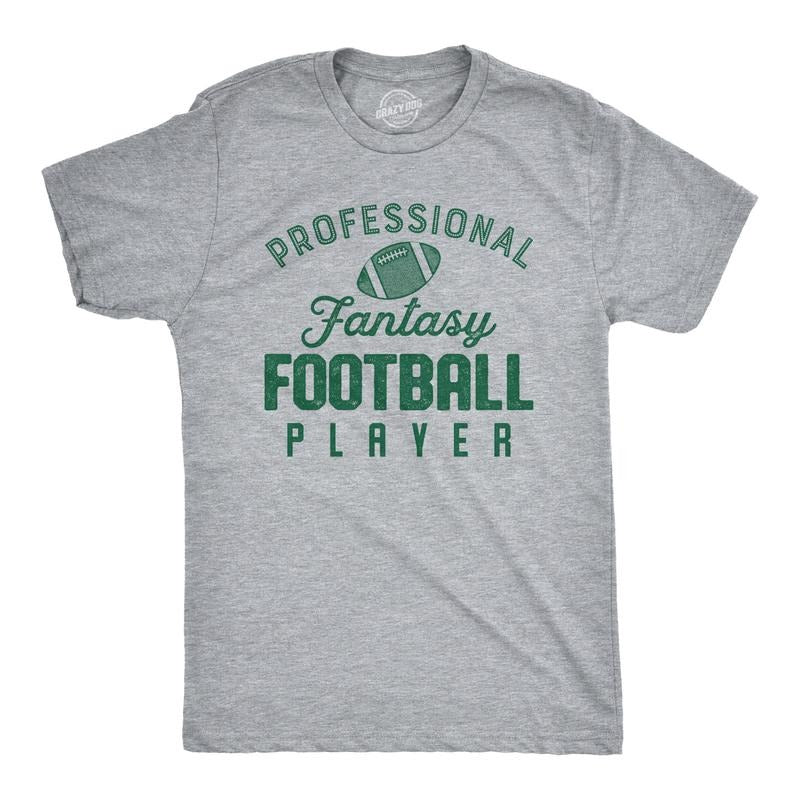 Mens Professional Fantasy Football Player T Shirt Funny Sports Tee Mens Funny T Shirts Cool Tees Soft Stylish Casual...