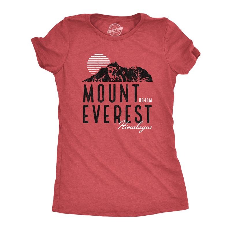 Mens Retro Mount Everest T Shirt Funny Camping Saying Vintage Mountain Graphic Novelty Tee Funny Womens T Shirts Cute...