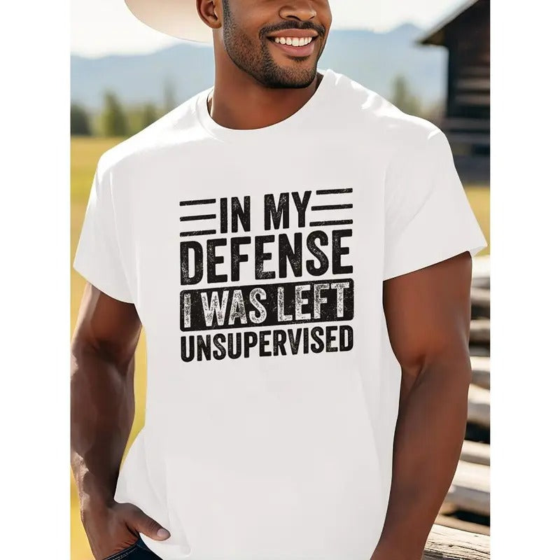 Mens Stylish Graphic Print T-Shirt - Durable & Comfortable Short Sleeve Tee - Eye-Catching Design for Casual Everyday...