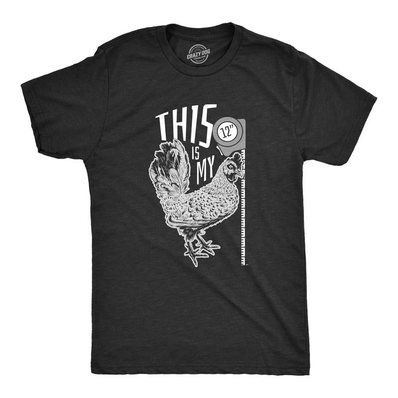 Mens This Is My 12 Inch Cock T Shirt Funny Offensive Pun Hilarious Graphic Novelty Tee Hoodie Sweatshirt | PrintMintTees.com