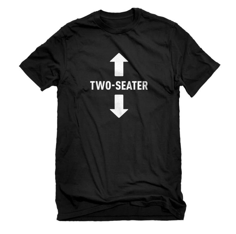 Mens Two Seater Unisex T-shirt Menswear Top Hoodie Sweatshirt | PrintMintTees.com