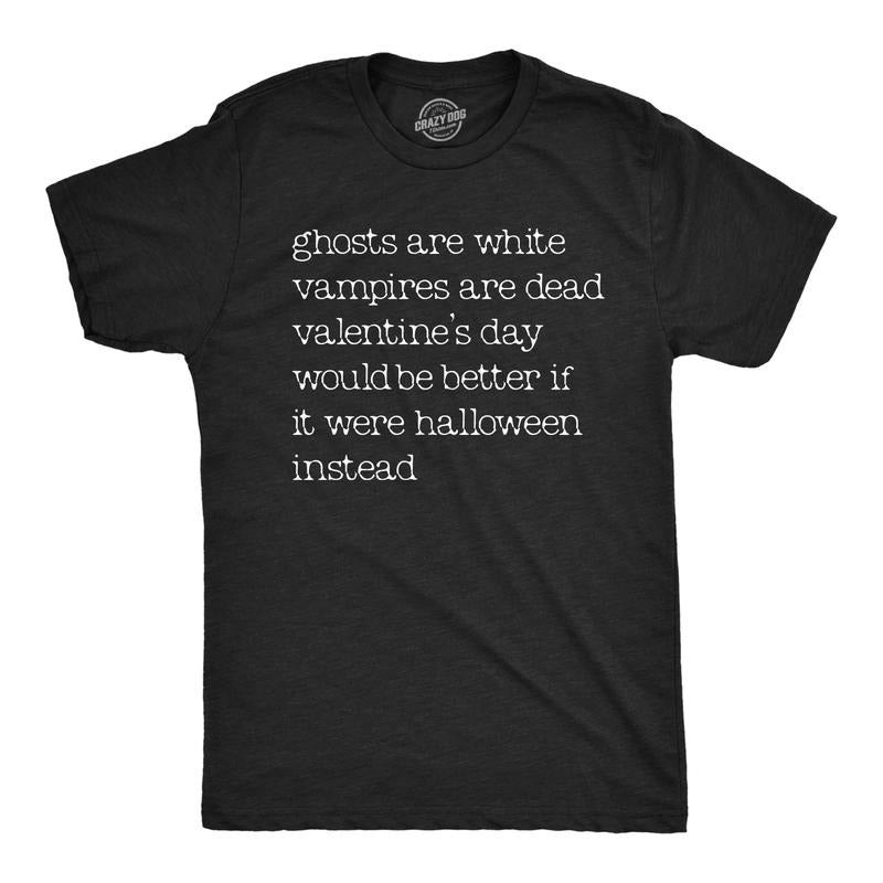 Mens Valentines Day Halloween Poem T Shirt Funny Valentine Spooky Season Lovers Joke Tee For Guys Mens Funny T Shirts...