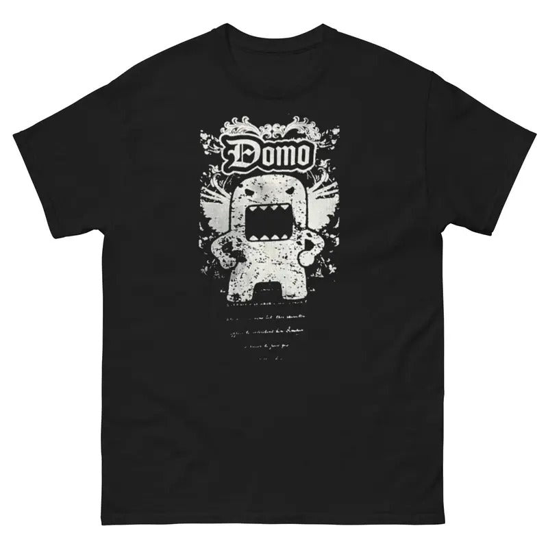 Mens domo t shirt grunge scene emo hot topic Cyber y2k skull Affliction Style plain y2k Menswear Underwear Hoodie Sweatshirt