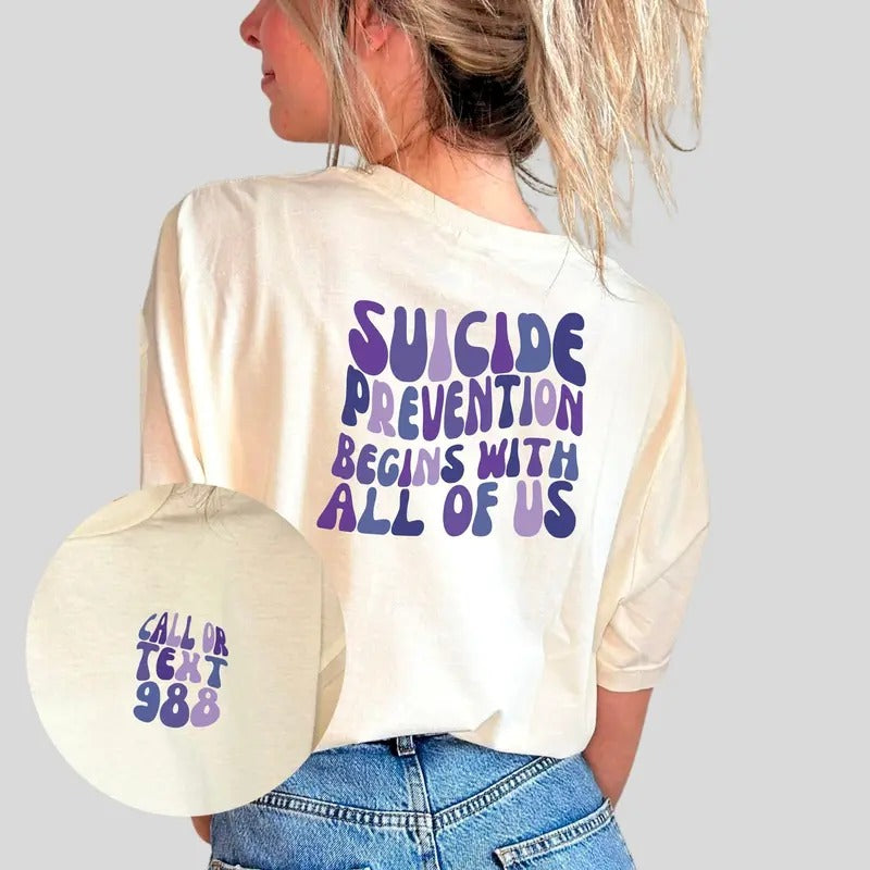 Mental Health Matters Suicide Prevention Shirt 988 Shirt Mental Health Shirt Suicide Awareness Shirt TK43GN Hoodie Sweatshirt