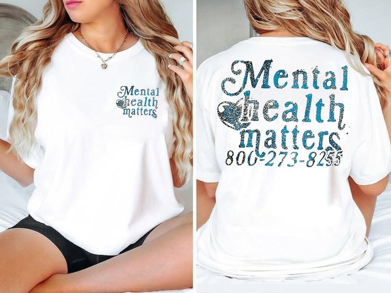 Mental Health Shirt Gift For Mental Health Awareness Therapy Cotton Womenswear Hoodie Sweatshirt | PrintMintTees.com