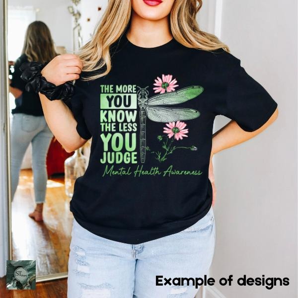 Mental Heath Awareness Mystery Statement T-Shirt Black or White Hoodie, Sweatshirt | PrintMintTees.com