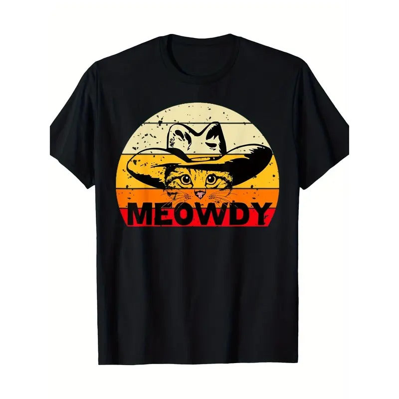 Meowdy T-shirt -100% cotton Made in USA Hoodie Sweatshirt | PrintMintTees.com
