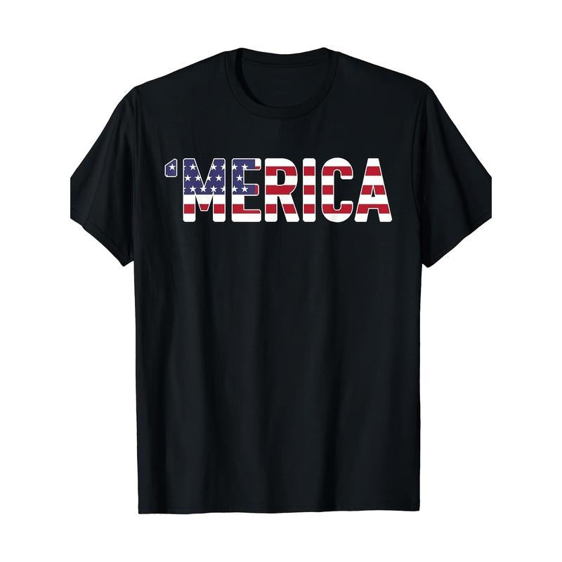 'Merica - Patriotic Flag USA United States America Novelty T-Shirt Made in USA Hoodie Sweatshirt | PrintMintTees.com