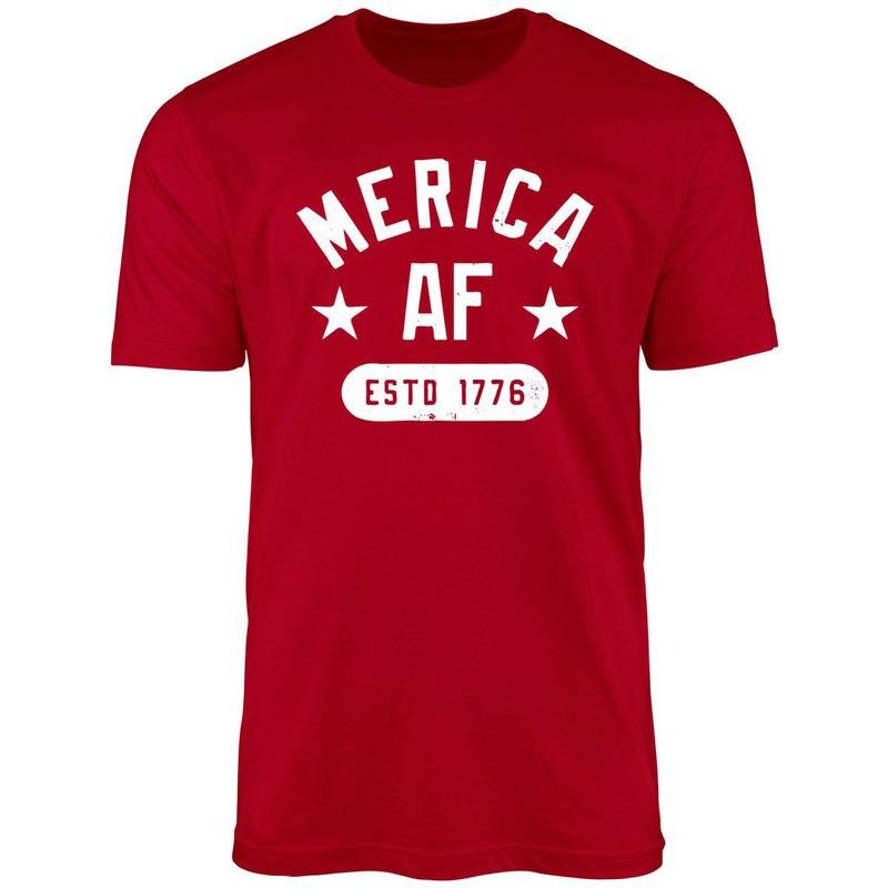 Merica AF Uniex Shirt Hoodie Sweatshirt | PrintMintTees.com