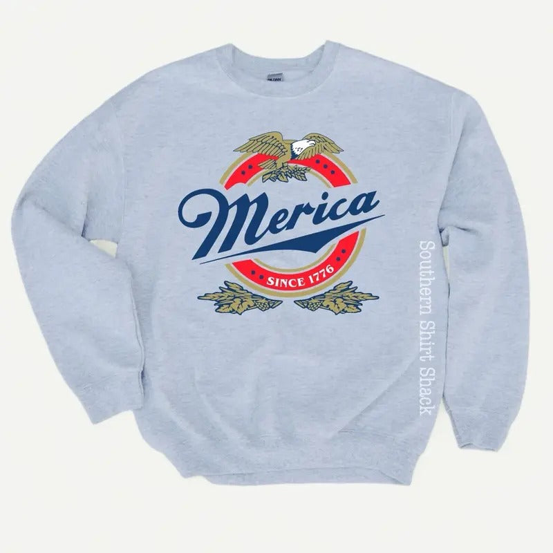 Merica Beer Sweatshirt Shirt Hoodie | PrintMintTees.com